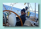 19 Randy Triming the Mainsail